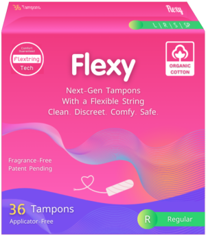 Flexy® Applicator-Free Tampons, Regular Absorbency