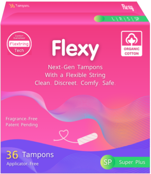 Flexy® Applicator-Free Tampons, Super Plus Absorbency
